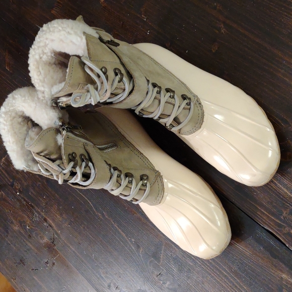 Sperry Top Sider Winter Rain/Snow Duck Boots, women's 9, wool lining - Picture 5 of 7